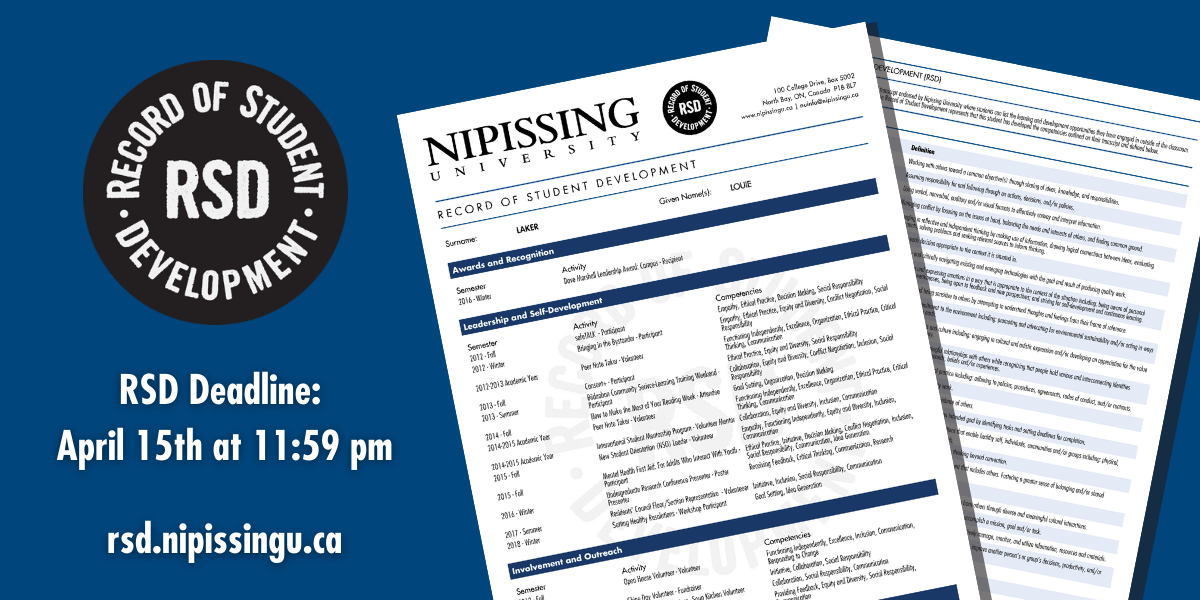 RSD Deadline April 15, 2021