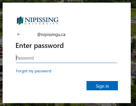 Signing into Office 365