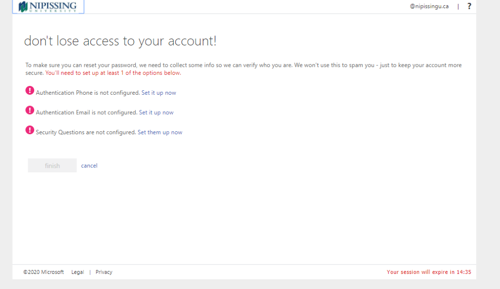 Signing into Office 365
