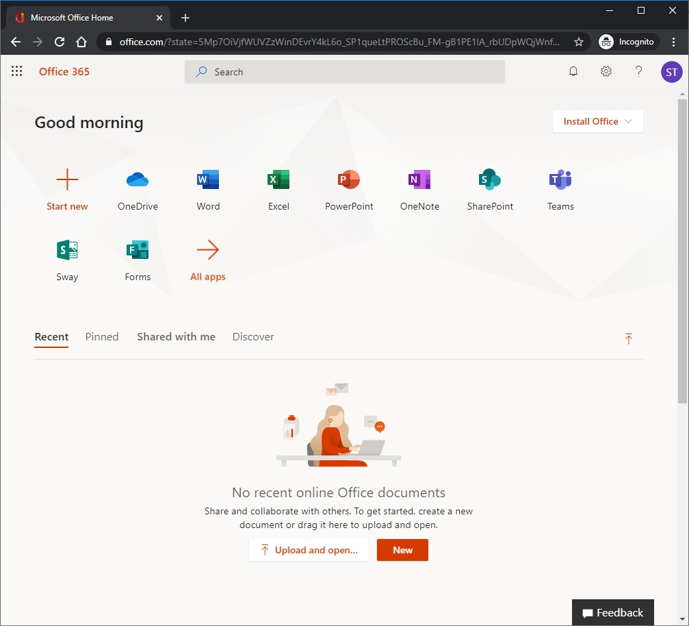Signing into Office 365