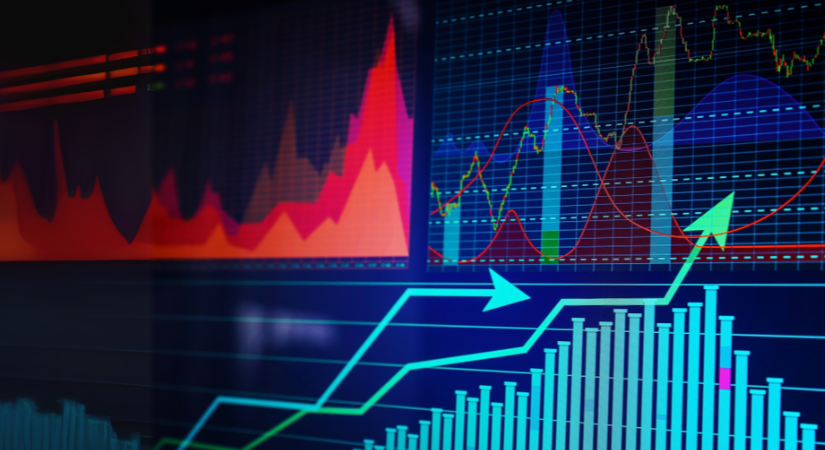 Statistics and data displayed in various colors 