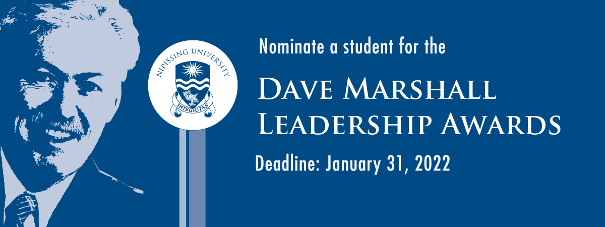 Dave Marshall Leadership Awards nomination deadline January 31, 2022