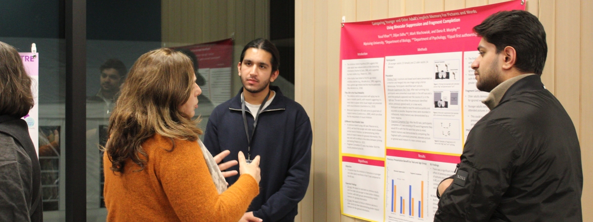 Students and Professor Research conversation