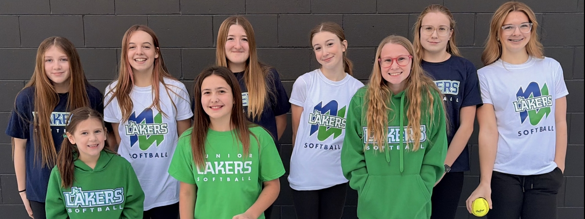 Jr. Lakers Softball Group Picture