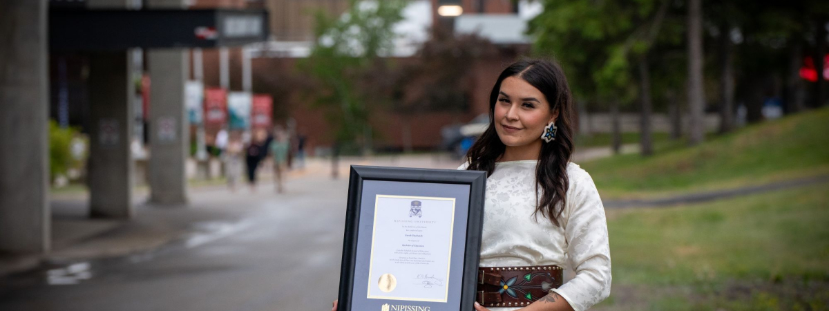 Indigenous Student at Convocation