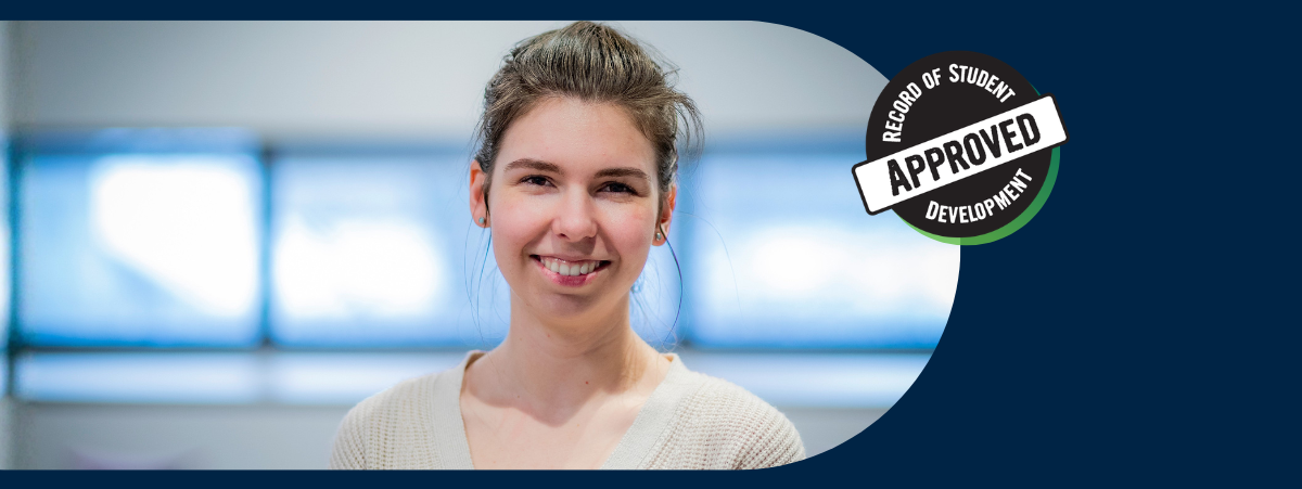 Banner image of Desire's headshot next to the RSD logo