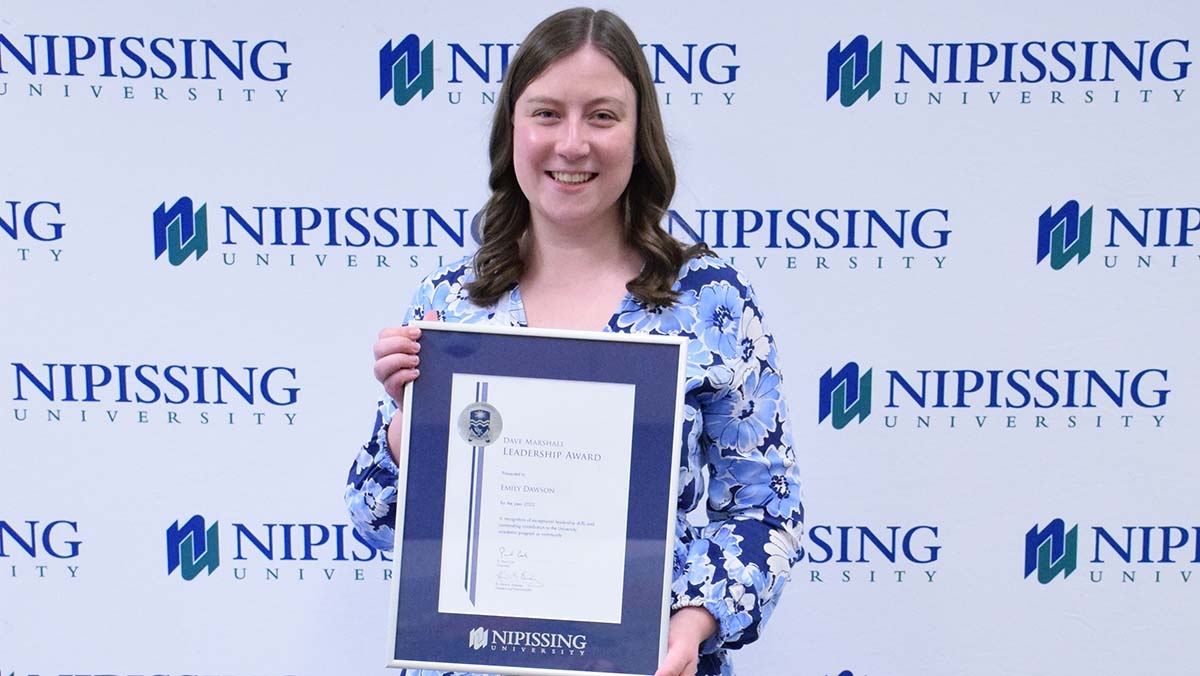 Emily Dawson with award