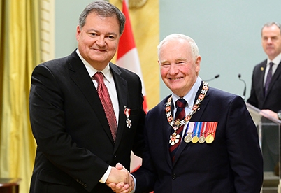 Dr. Mike DeGagné with Governor General David Johnston