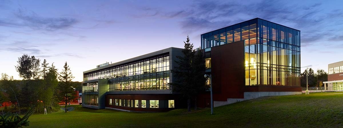 Harris Learning Library at sunset