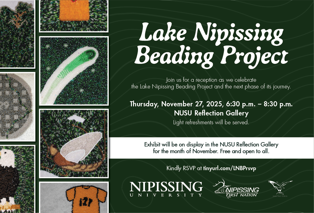 The Lake Nipissing Beading Project Reception Poster