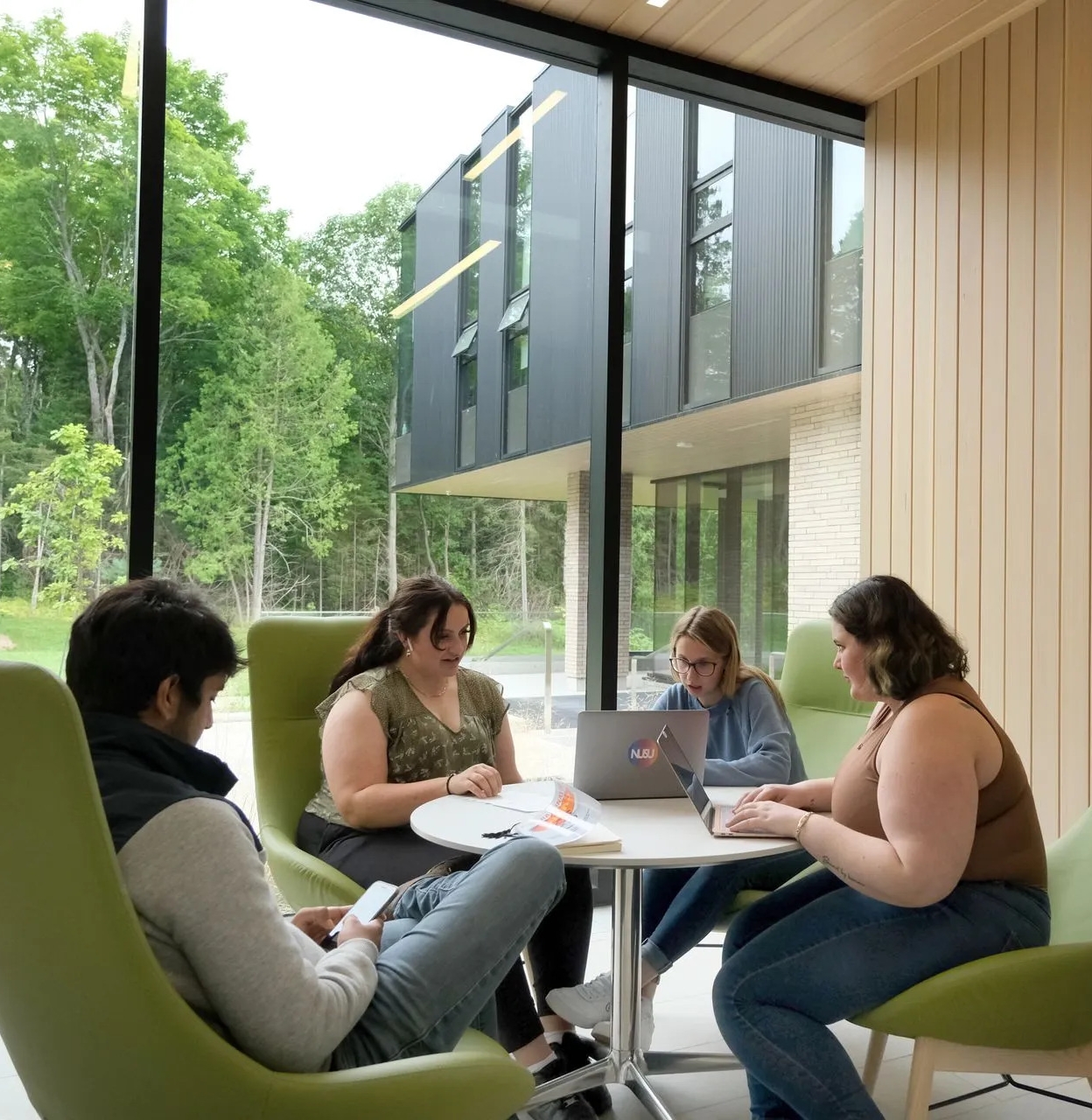 Students Researching at NUSU Centre