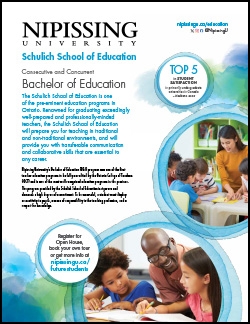 Bachelor of Education (BEd) program brochure cover
