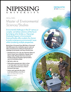 Masters of Environmental Science/Studies program brochure cover