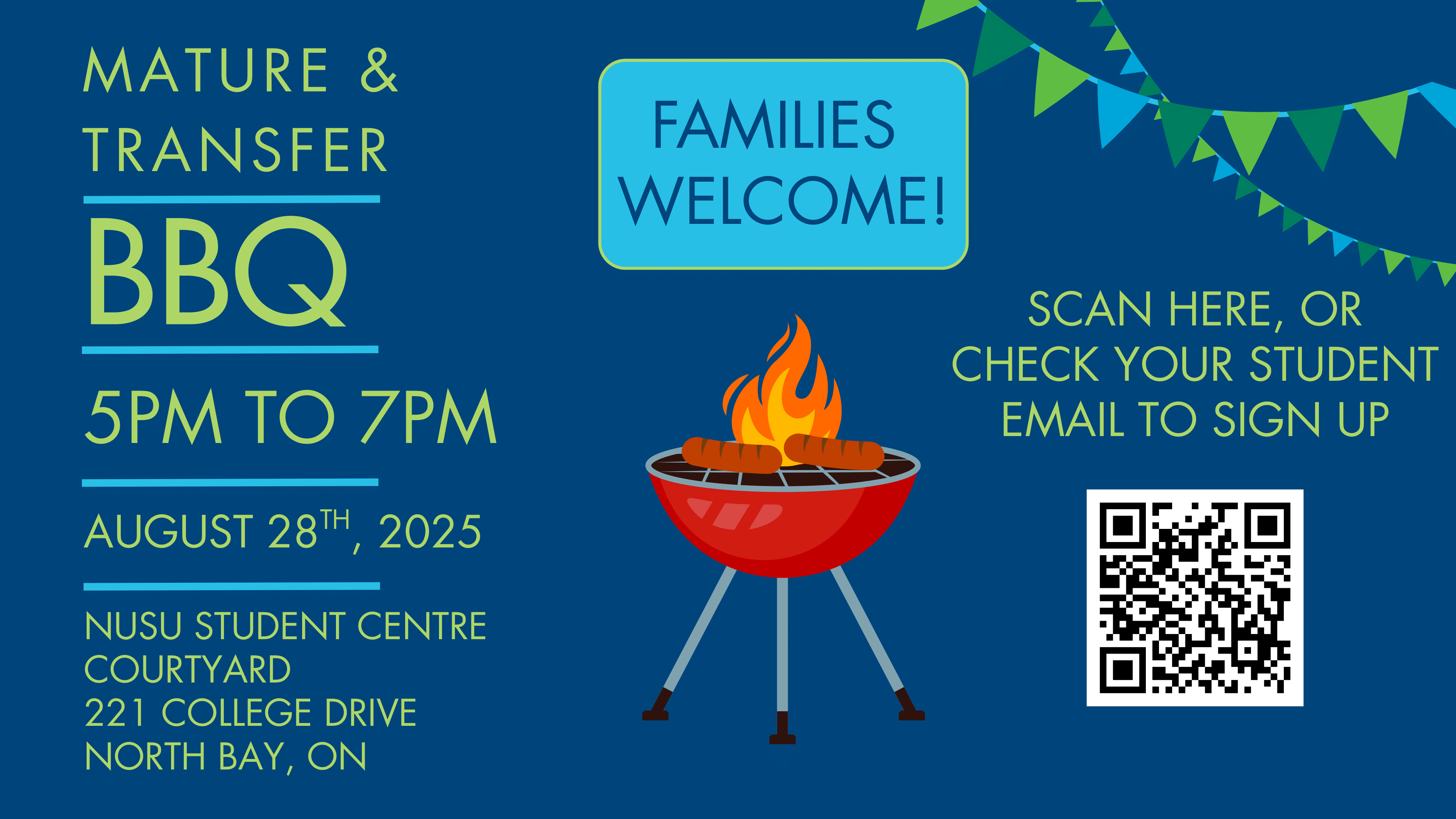 Mature and Transfer Summer BBQ Poster
