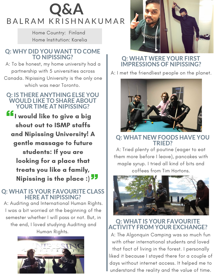 Balram Krishnakumar Q and A