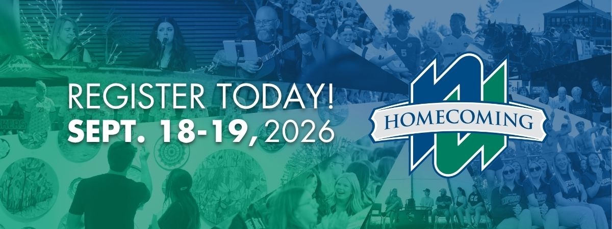 Homecoming: register today! September 18-19, 2026
