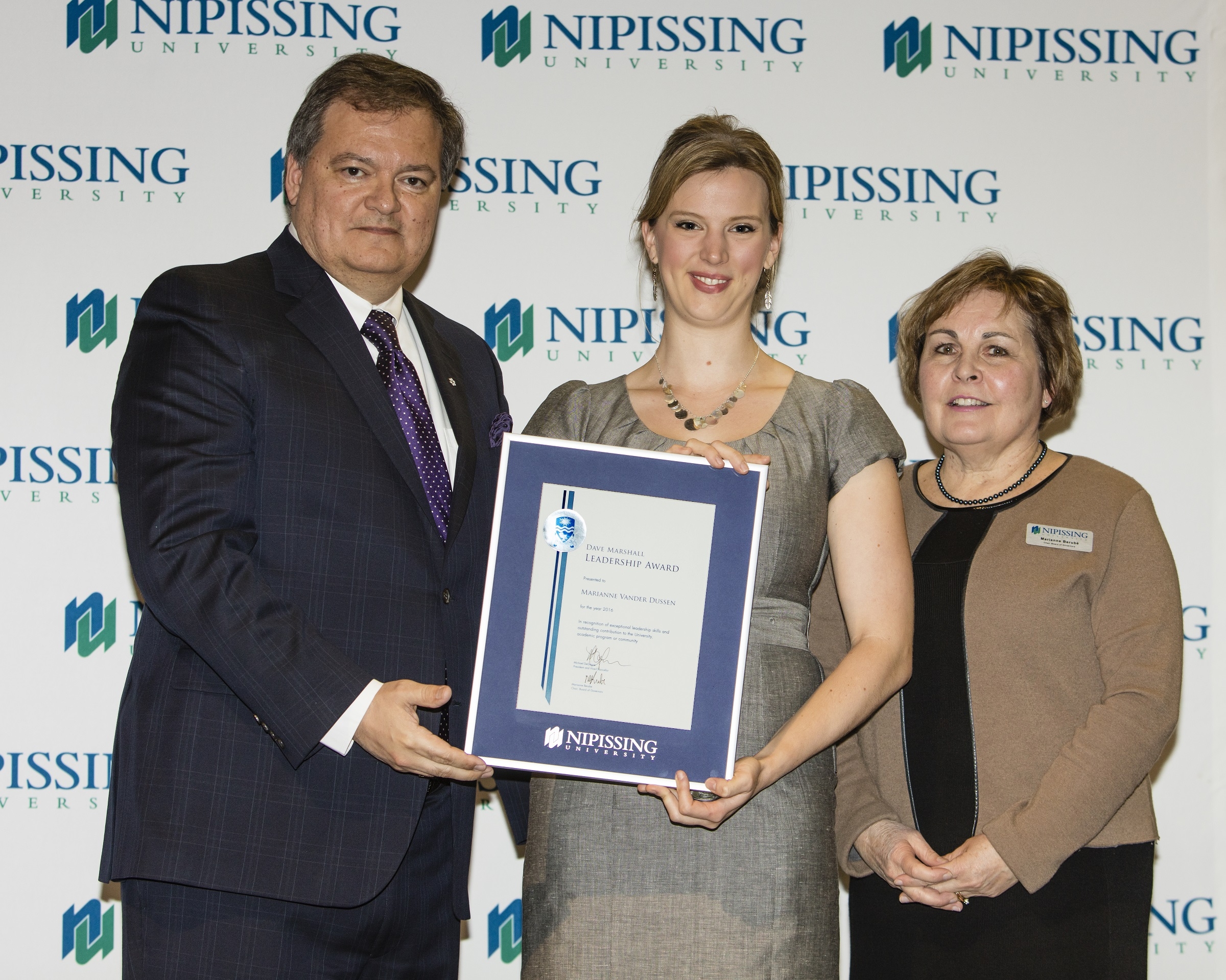 David Marshall Leadership Award presentation 2016