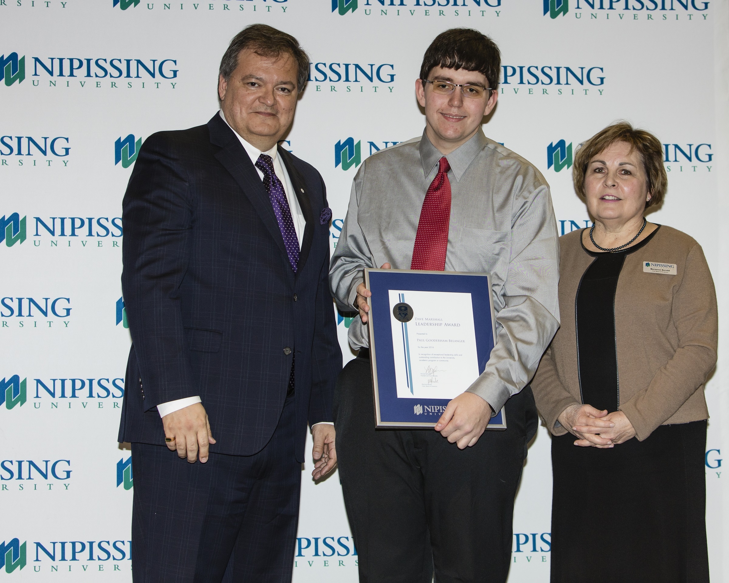 David Marshall Leadership Award presentation 2016