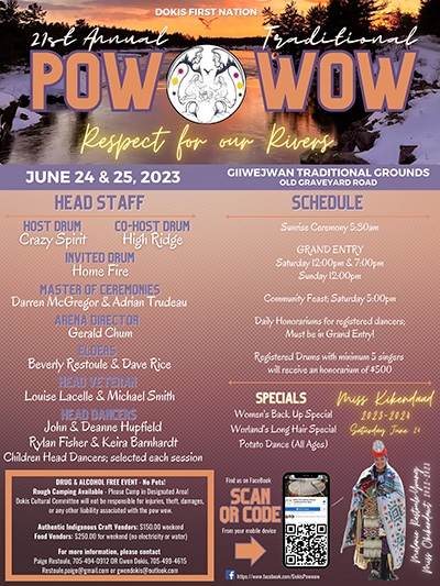 Dokis First Nation 21st Annual Traditional Pow Wow