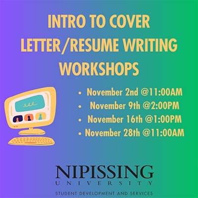 Intro to Cover Letter and Resume Writing Workshop