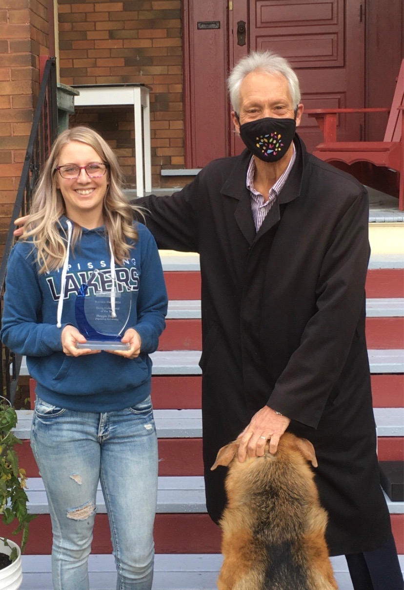 Maggie Daniel and Chamber President Peter Chirico