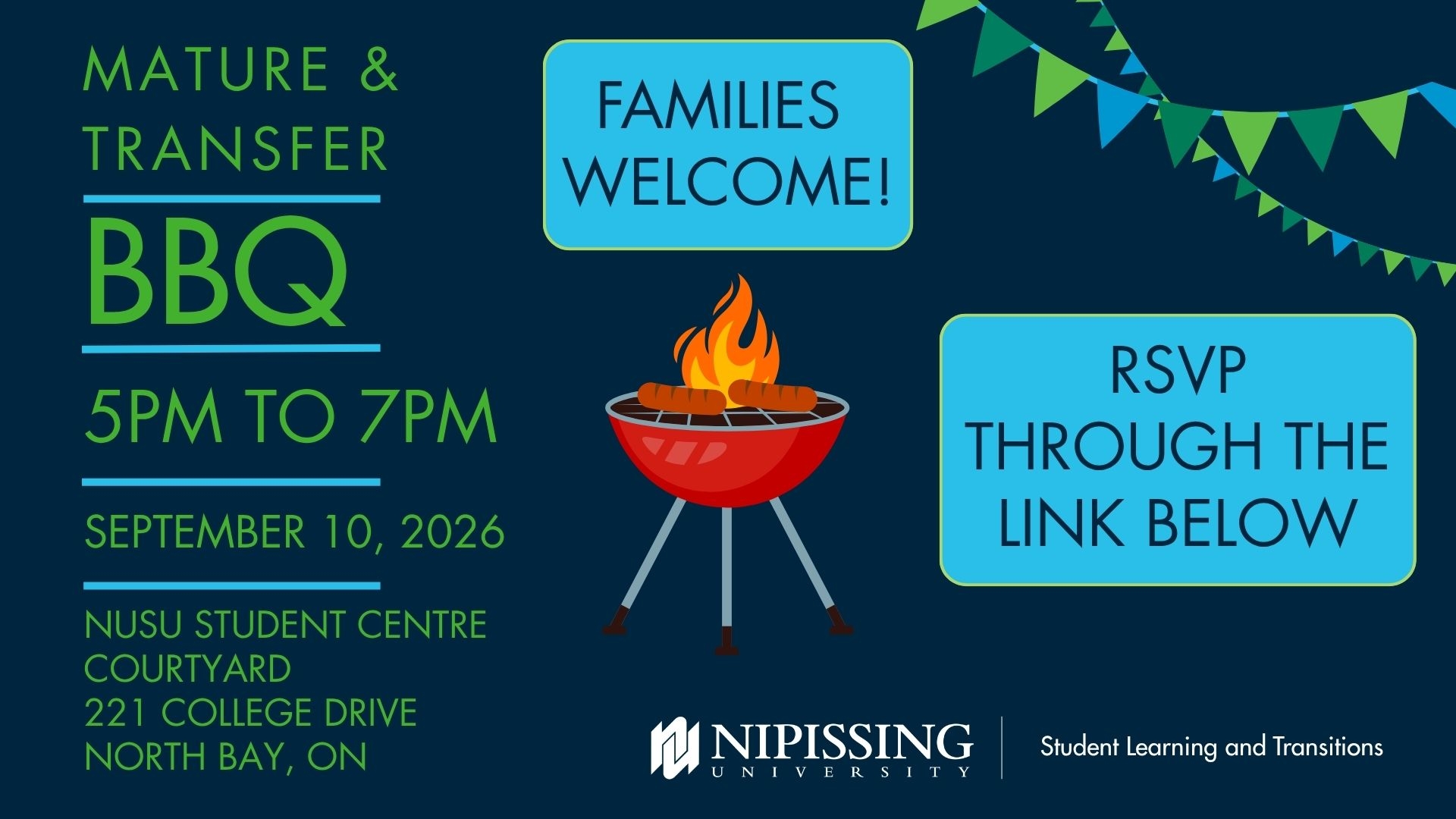 Poster for the Mature and Transfer Student Summer BBQ