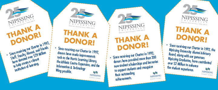 Photo of thank a donor tags