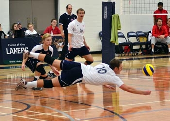 Photo of volleyball game