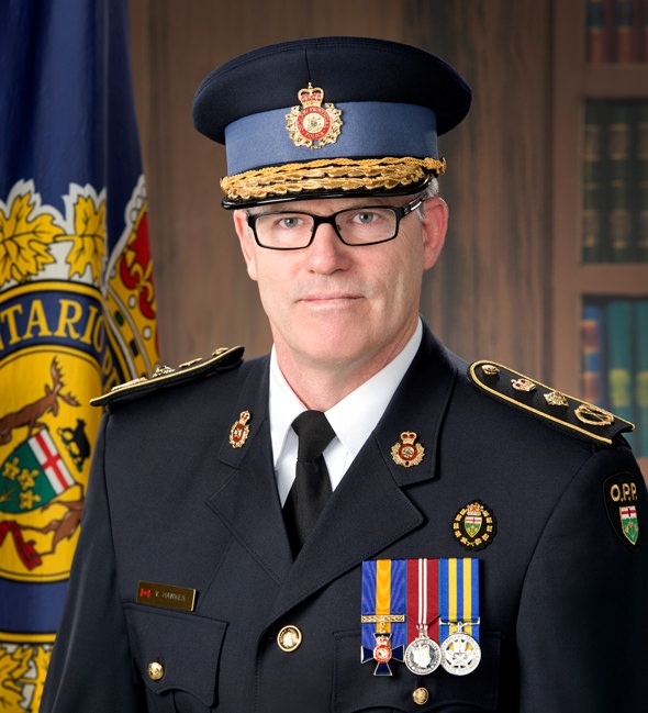 Ontario Provincial Police Commissioner J.V.N (Vince) Hawkes portrait