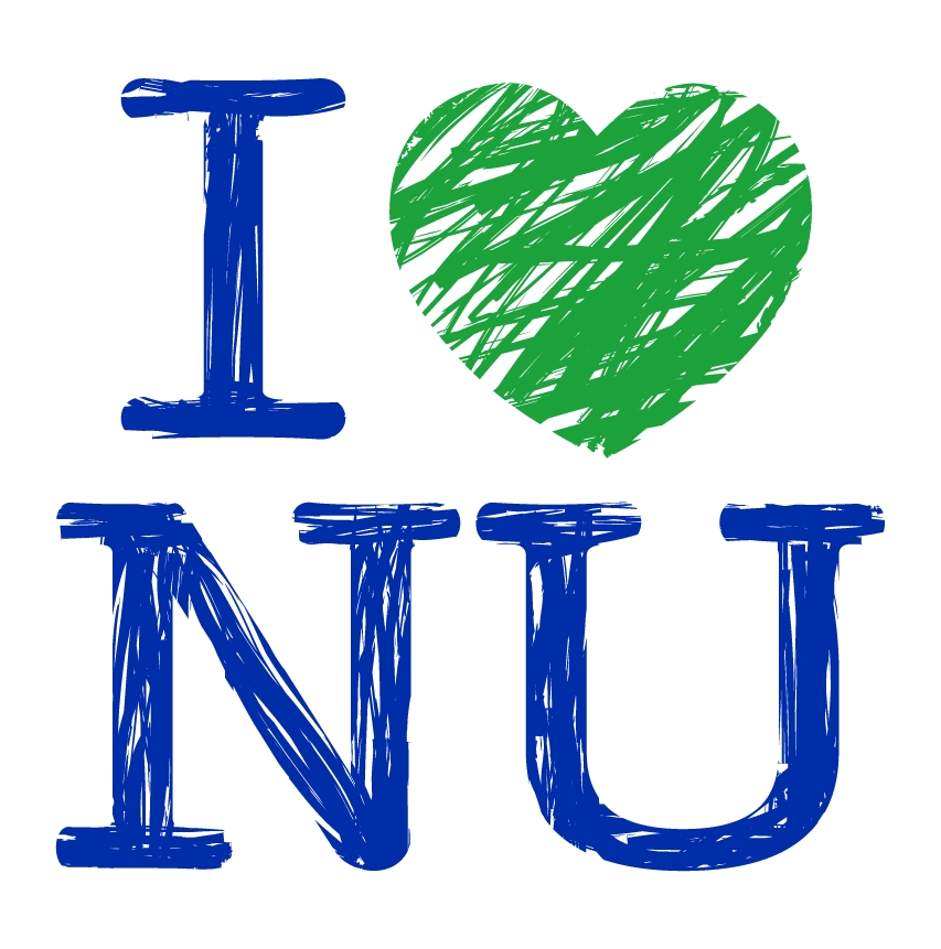 Photo of I Heart NU logo