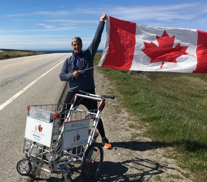 Joe Roberts on cross-Canada trek, The Push for Change