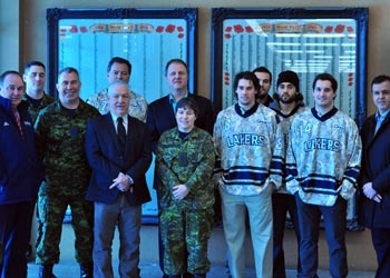 Men's Hockey Military Group pic