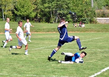 Photo of soccer game in play