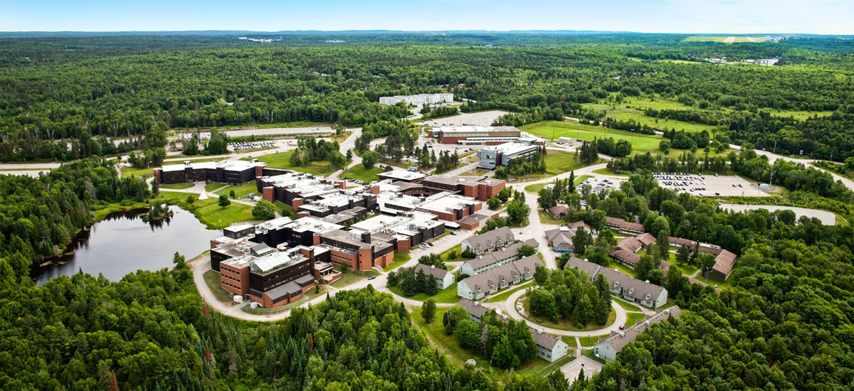 Nipissing University Campus from air