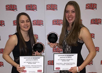 Kaley Tienhaara and Zosia Davis CIS All-Rookie team