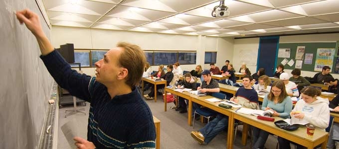 Photo of Dr. Alex Karassev in the classroom