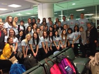 Brantford Italy alternative practicum group in airport