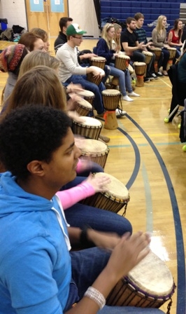 Photo of drumming circle