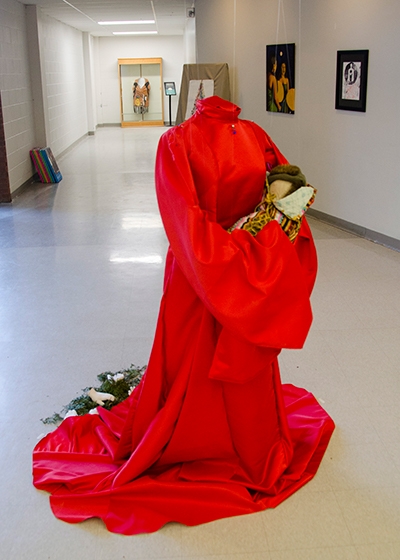 Red Dress art installation