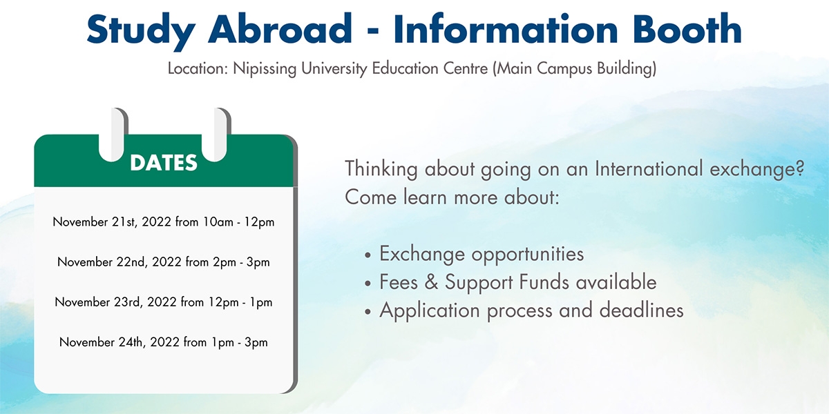 Study Abroad – Information Booth