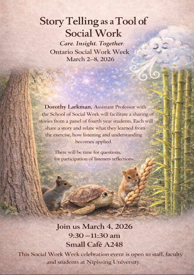 Story Telling as a Tool of Social Work Flyer