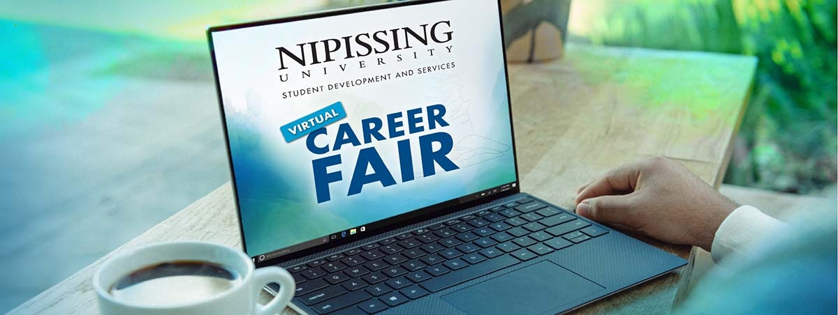 Virtual Career Fair laptop computer