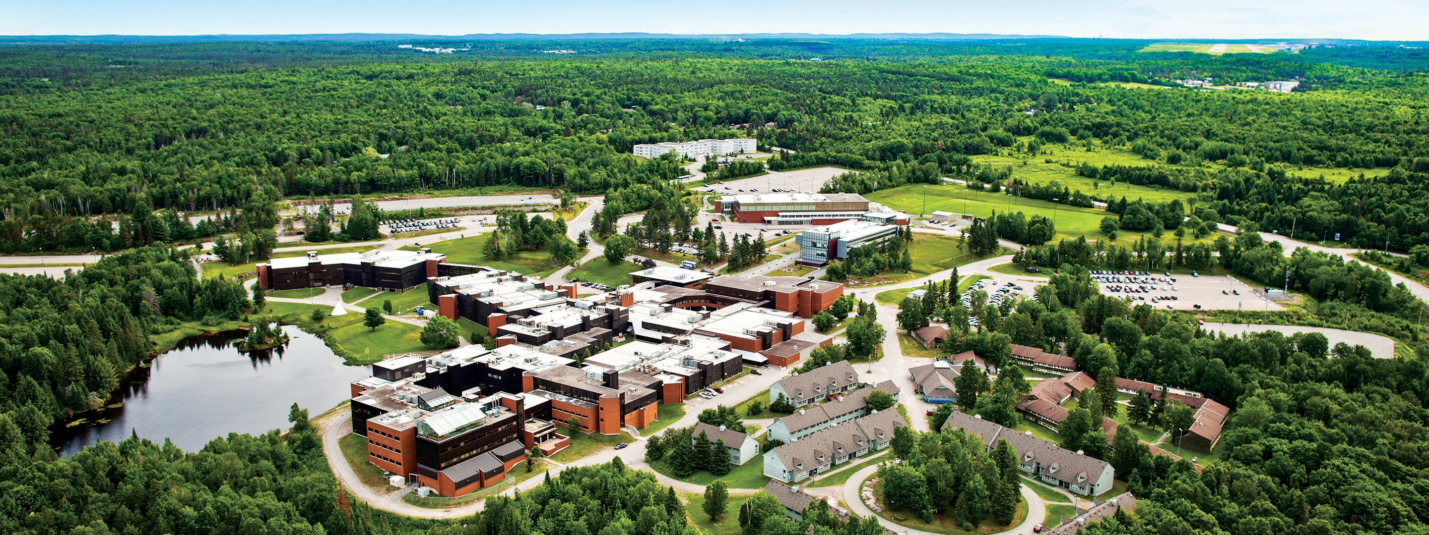 Aerial photo of campus