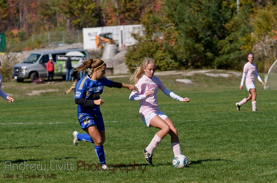 Women's soccer action