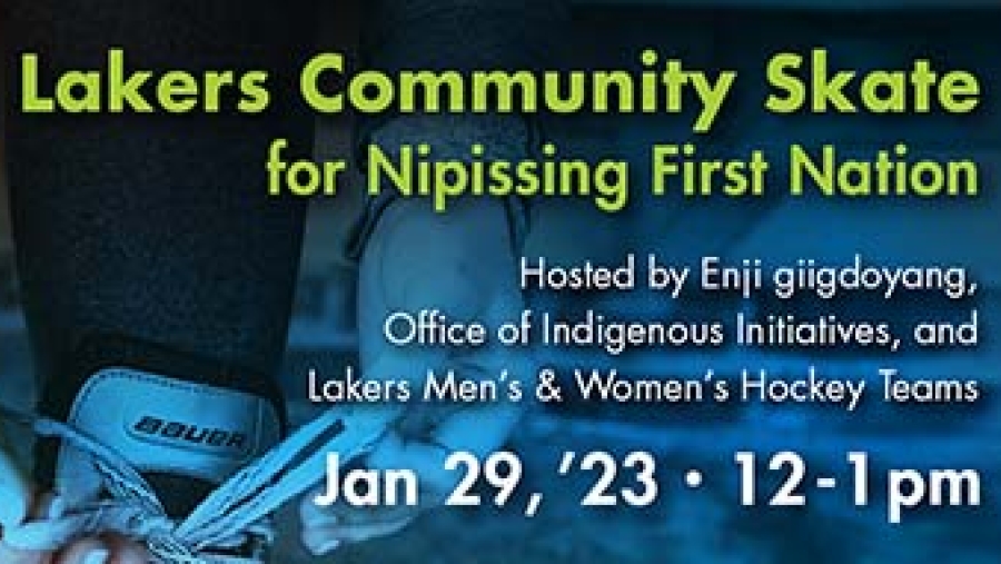 Lakers Community Skate for Nipissing First Nation Nipissing University