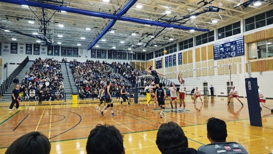 Men's Volleyball action