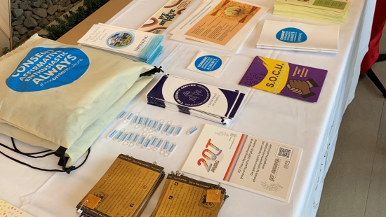 Putting theory into action: INDG 3106 Indigenous Health and Wellness students created an awareness-raising event and donation drive as part of the 16 Days of Activism Against Gender-Based Violence November 28, 2022.