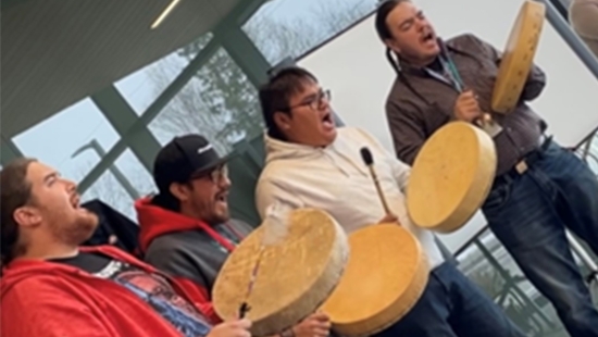 Putting theory into action: INDG 3106 Indigenous Health and Wellness students created an awareness-raising event and donation drive as part of the 16 Days of Activism Against Gender-Based Violence November 28, 2022.