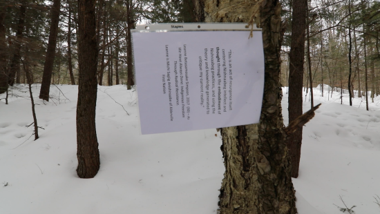 INDG 4606 Indigenous Mobilization and Resistance: In February 2023, the class organized a scavenger hunt and campfire on the trails to celebrate Indigenous mobilization and resistance in relation to wellbeing, knowledge and place.