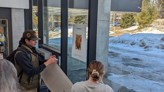 INDG 2907 Indigenous Philosophy – Bimaadsiwin: The class in the Winter 2023 semester created a storybook walk that has been on display in the Library. The students got together to create art that expresses different Indigenous values.
